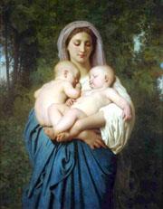 La Charité 1859 Realismo William Adolphe Bouguereau Pintura al óleo